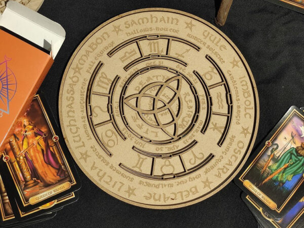 立体木质占星板Astrology plate 凯尔特结能量摆件
