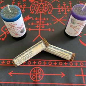 神秘学收藏~进口魔法蜡烛伏都Voodoo工具包 伏都教蜡烛香桌布 实现愿望仪式