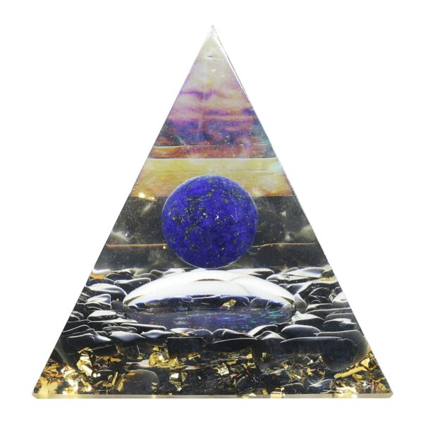 水晶圆珠宇宙星球造型 树脂金字塔水晶碎石能量塔 欧美新款 能量发生器 - 图片 8