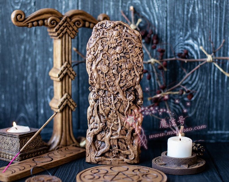 神秘学收藏~Ceridwen是凯尔特魔法女神手工木雕 为您的家祭坛重生和转变 神秘学收藏~Ceridwen是凯尔特魔法女神手工木雕 为您的家祭坛重生和转变 - 图片 4
