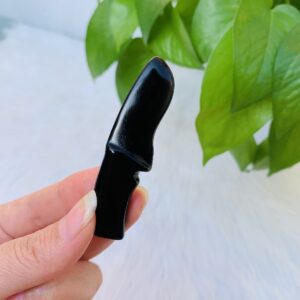 直供  天然黑曜石水晶小匕首水晶装饰挂件配件 热销