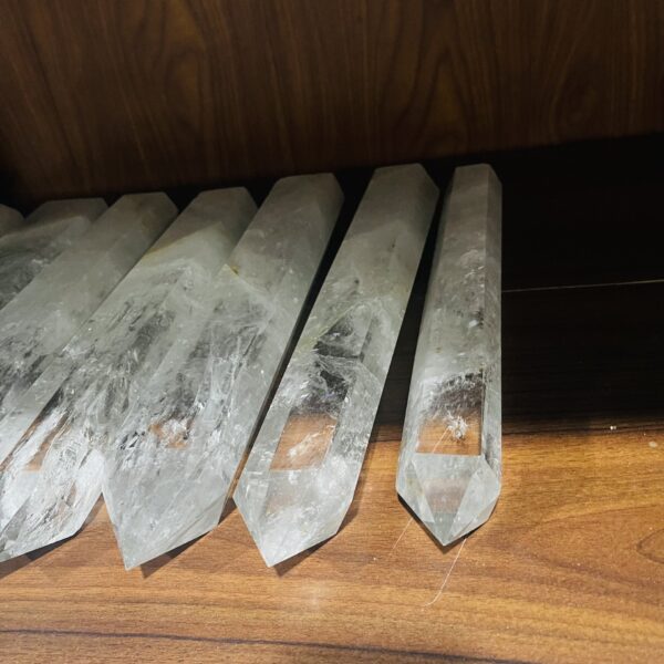 白水晶柱子天然水晶原石摆件家居办公桌面装饰摆件 热销 - 图片 2