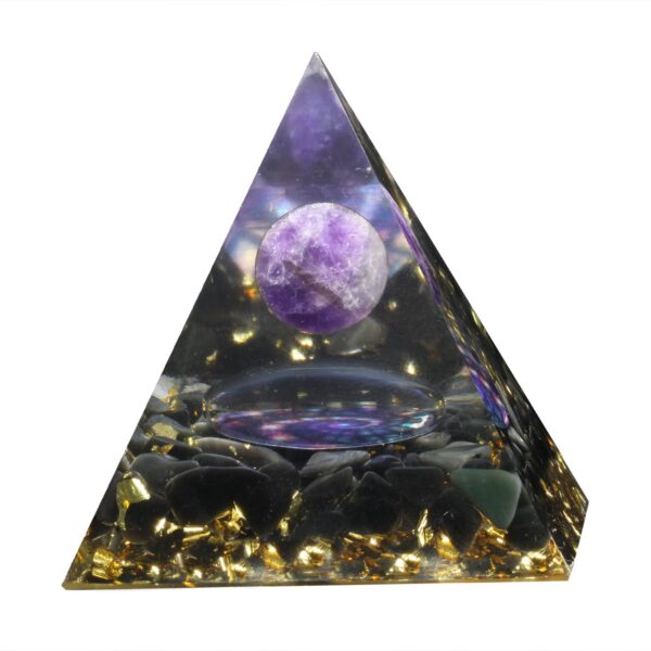水晶圆珠宇宙星球造型 树脂金字塔水晶碎石能量塔 欧美新款 能量发生器 - 图片 9