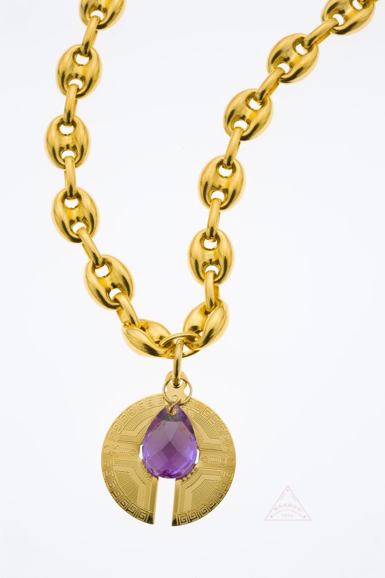 美国超级气场吊坠 高智神圣的几何紫水晶吊坠 释放压力 充能 疗愈 美国超级气场吊坠 高智神圣的几何紫水晶吊坠 释放压力 充能 疗愈