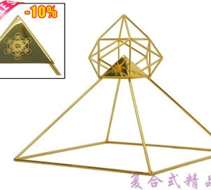 美国24K进口镀金铜金字塔修行冥想【金字塔顶加强放大疗愈能量】