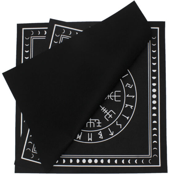 能量塔罗布~2019新款月相全食卢恩符文占卜祭坛专用桌布 塔罗布 altar patch - 图片 5